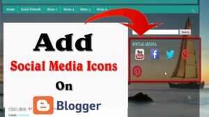 How To add Social Media Icons in Blogger (2023)