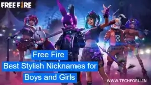 Free Fire Best Stylish Nicknames for Boys and Girls