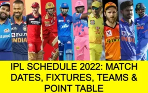 IPL Schedule 2022: Match Dates, Fixtures, Teams & Point Table