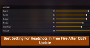 Best Setting For Headshots In Free Fire After OB39 Update