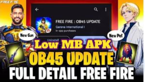 Free Fire OB45 Update Low MB Apk download