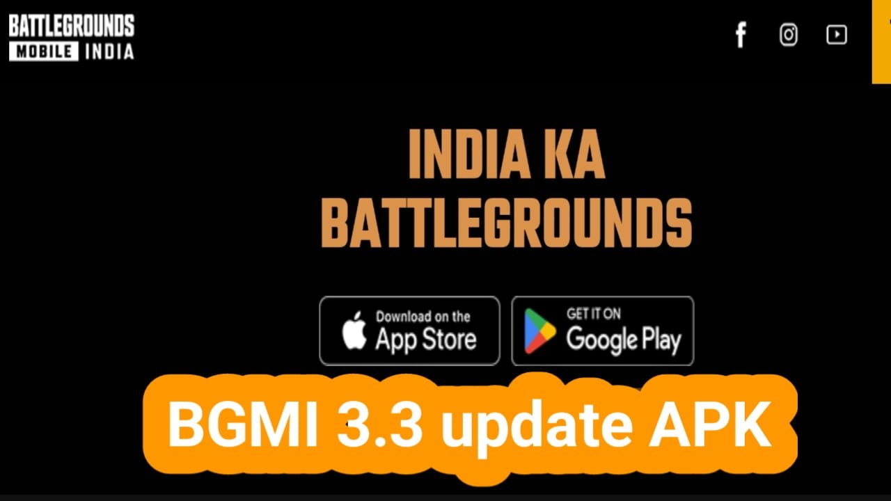 BGMI 3.3 update APK download link for Android & iOS
