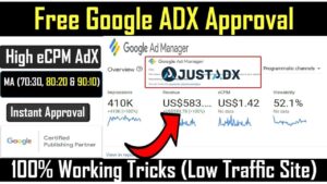JustAdx AdX approval